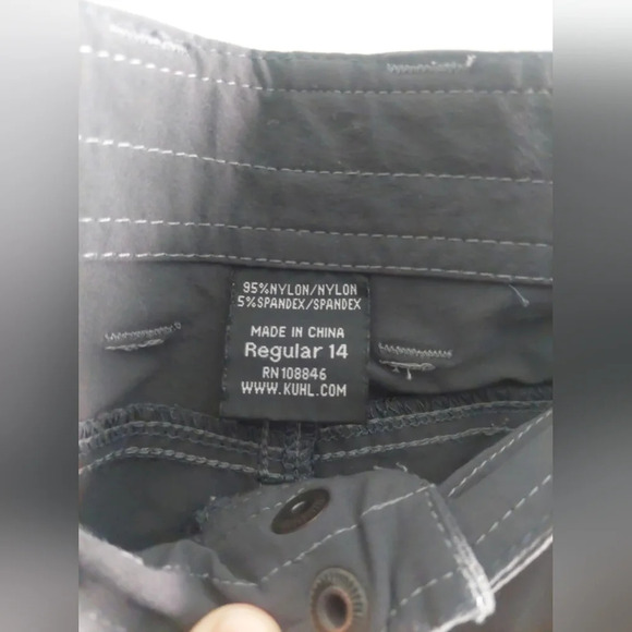 KUHL Women's Hiking Pants Dark Gray 14 Nwot Outdoor Minimalist Granola Girl - Picture 7 of 10